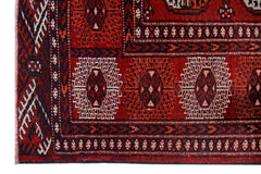 Handmade Vintage Afghan Bokhara Rug | 335 x 215 cm | 11' x 7'1" - Najaf Rugs & Textile
