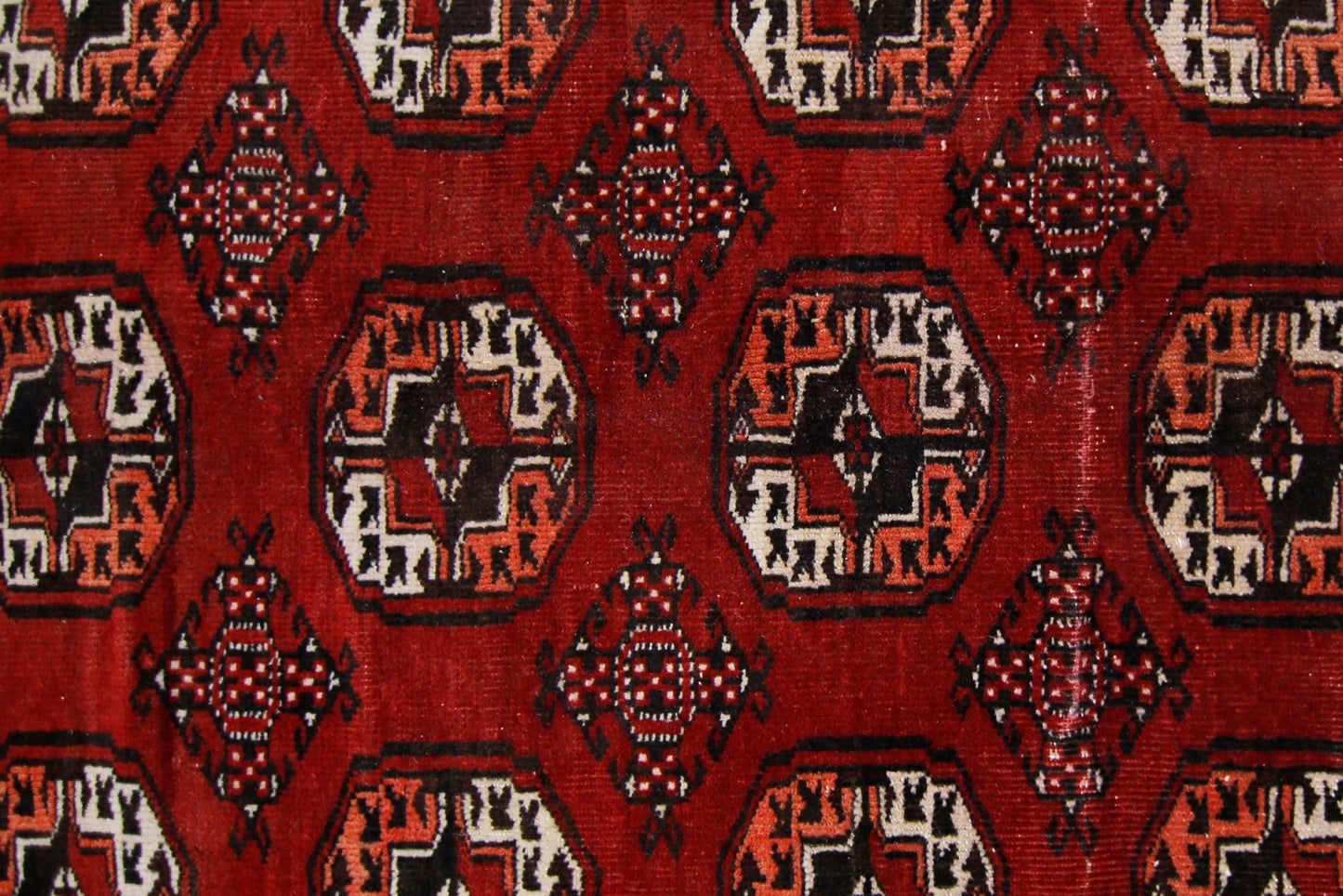 Handmade Vintage Afghan Bokhara Rug | 335 x 215 cm | 11' x 7'1" - Najaf Rugs & Textile