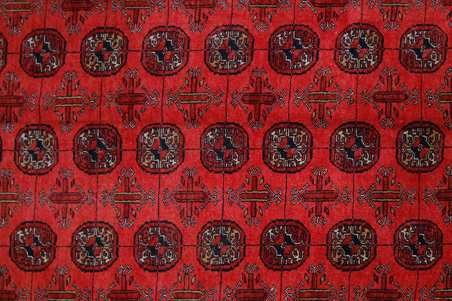 Handmade Vintage Afghan Turkmen Rug | 345 x 251 cm | 11'4" x 8'3" - Najaf Rugs & Textile