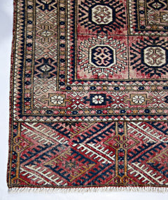 Handmade Afghan Turkmen Bokhara Rug | 347 x 276 cm | 11'5" x 9' - Najaf Rugs & Textile