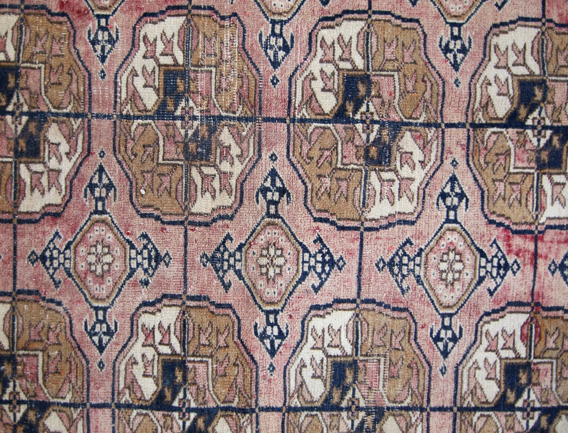 Handmade Afghan Turkmen Bokhara Rug | 347 x 276 cm | 11'5" x 9' - Najaf Rugs & Textile