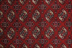 Handmade Vintage Turkmen Tekke Bokhara Rug | 381 x 365 cm | 12'6" x 12' - Najaf Rugs & Textile