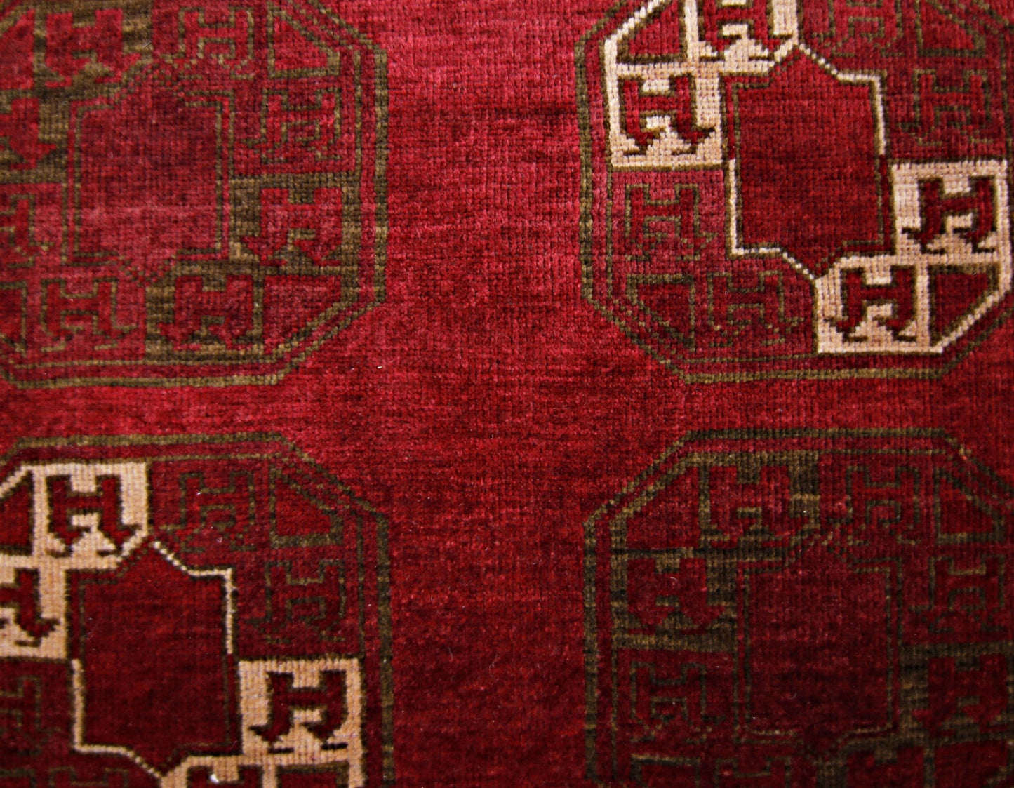 Handmade Vintage Afghan Turkmen Hallway Runner | 241 x 101 cm | 7’11” x 3’4” - Najaf Rugs & Textile