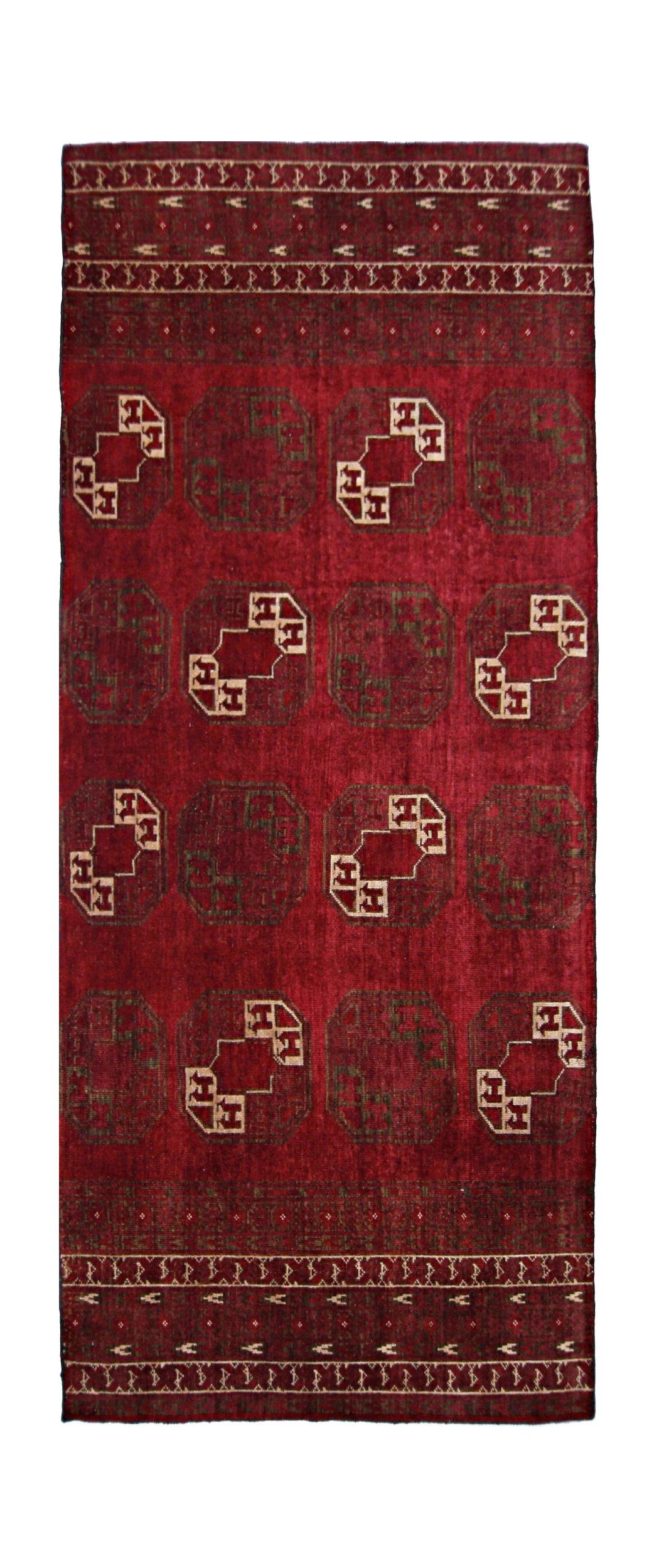 Vintage Afghan Turkmen Runner