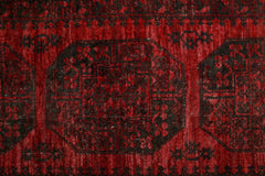 Handmade Vintage Afghan Turkmen Hallway Runner | 287 x 75 cm | 9’5” x 2'5" - Najaf Rugs & Textile
