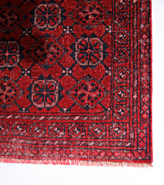 Handmade Vintage Afghan Turkmen Hallway Runner | 364 x 73 cm | 11’11” x 2’5” - Najaf Rugs & Textile