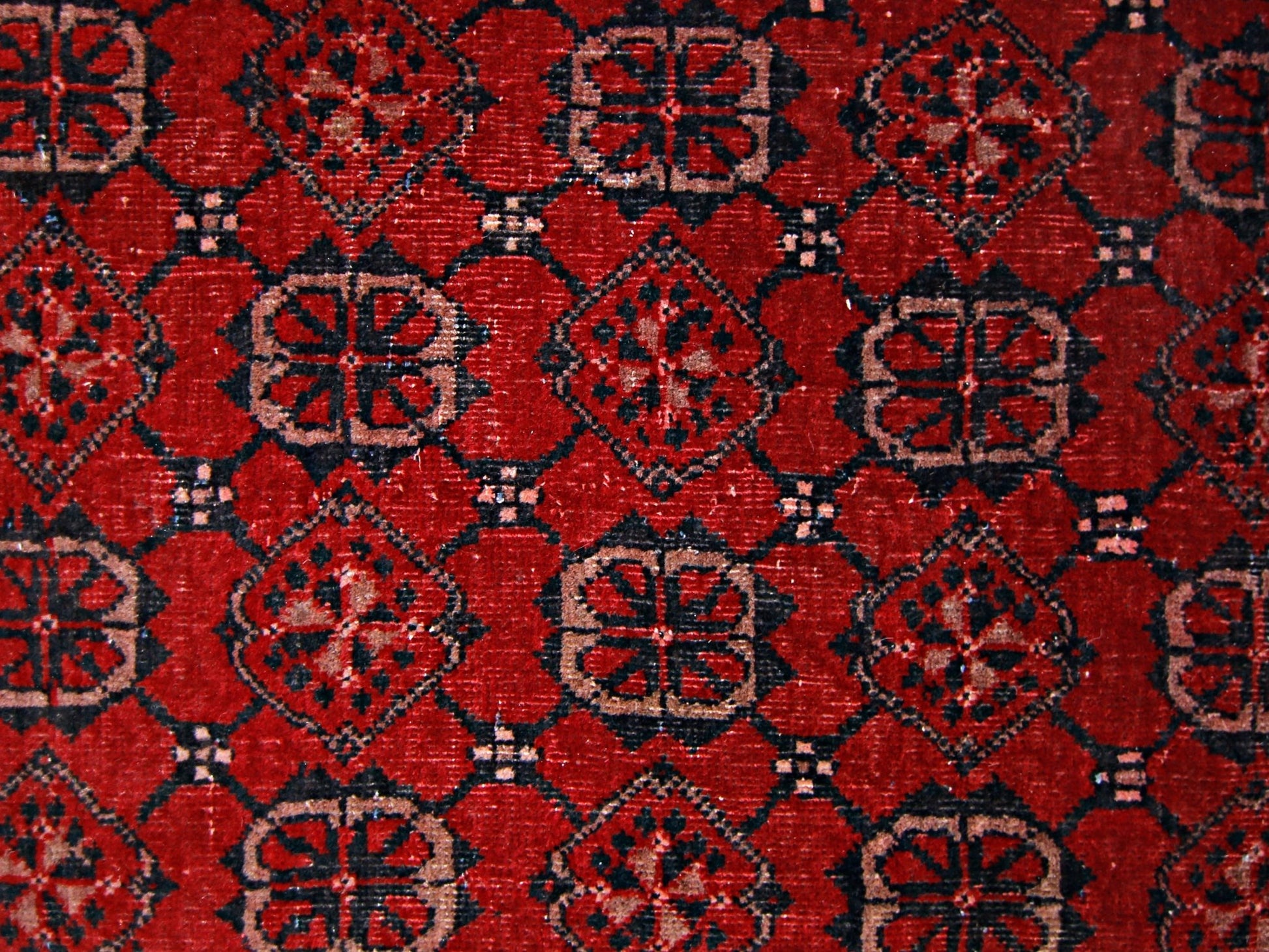 Handmade Vintage Afghan Turkmen Hallway Runner | 364 x 73 cm | 11’11” x 2’5” - Najaf Rugs & Textile