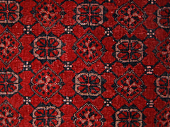 Handmade Vintage Afghan Turkmen Hallway Runner | 364 x 73 cm | 11’11” x 2’5” - Najaf Rugs & Textile