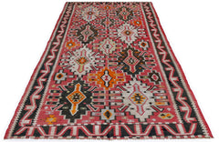 Handmade Vintage Caucasian Kilim | 270 x 130 cm | 8'10" x 4'3" - Najaf Rugs & Textile