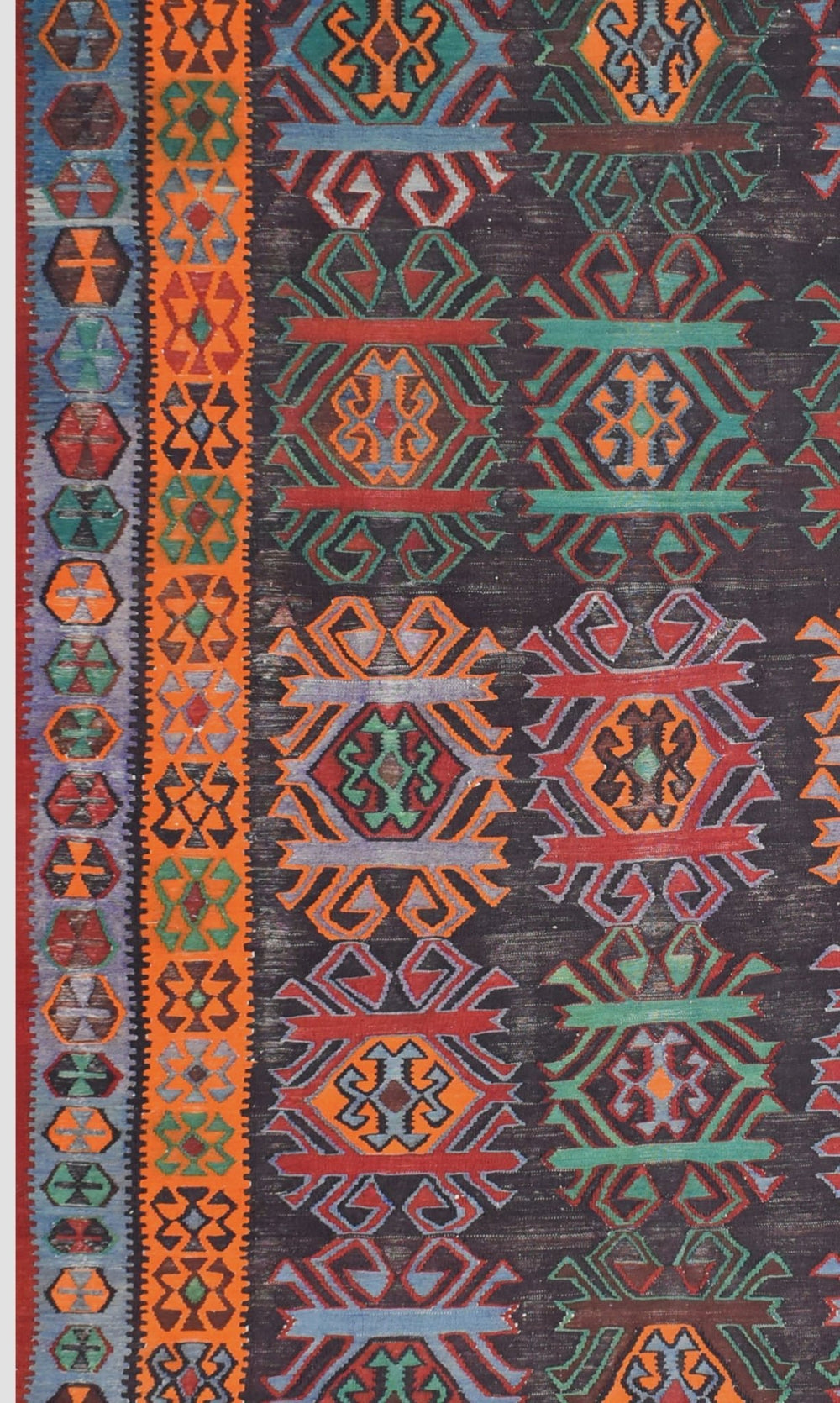 Vintage Caucasian Karabagh Kilim