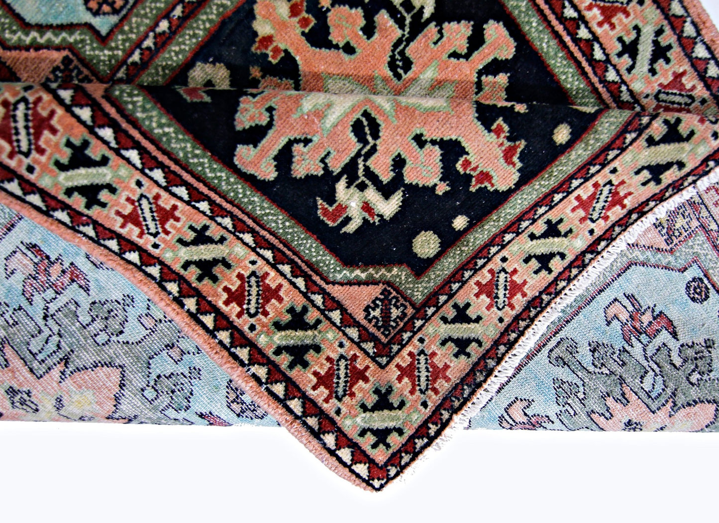Handmade Vintage Persian Hallway Runner | 316 x 89 cm | 10'5" x 2'11" - Najaf Rugs & Textile