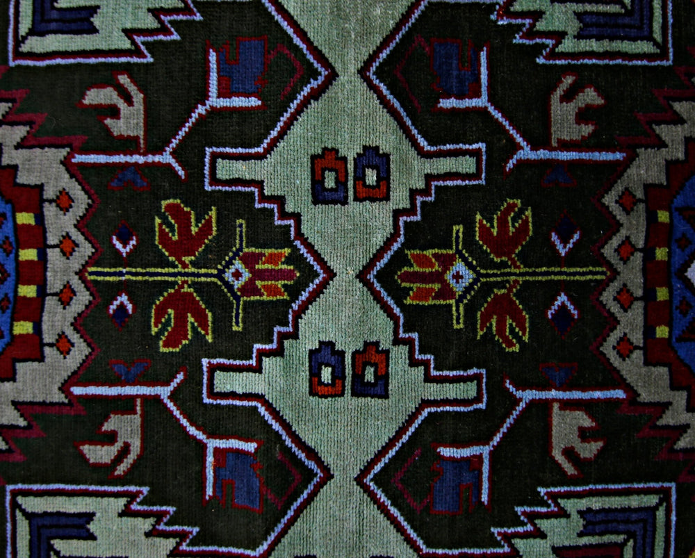 Vintage Caucasian Kazak Rug