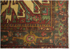 Handmade Vintage Caucasus Eagle Kazak Rug | 177 x 146 cm | 5'10" x 4'10" - Najaf Rugs & Textile