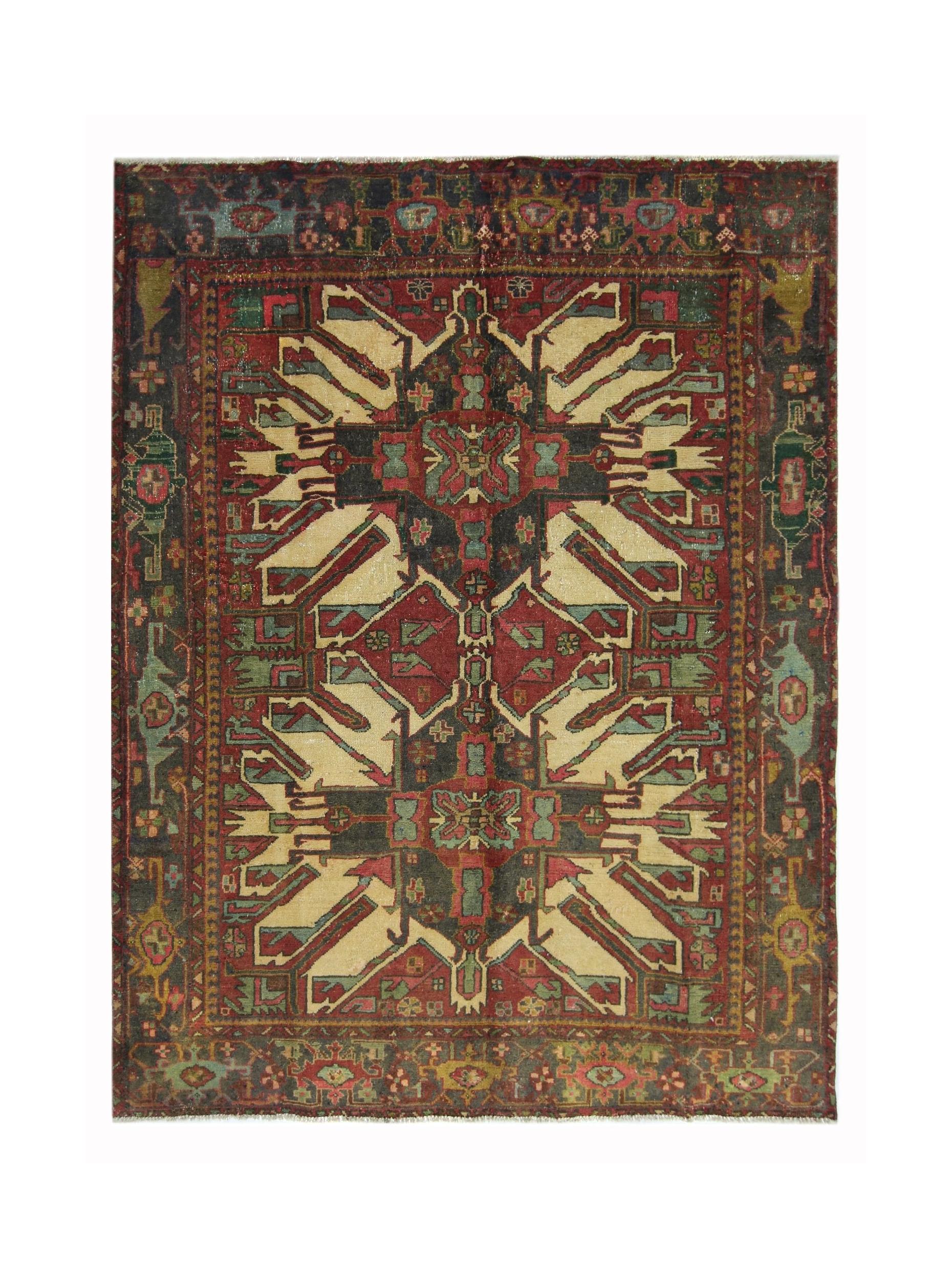 Vintage Caucasian Kazak Rug