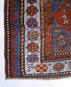 Handmade Vintage Caucasian Rug | 187 x 108 cm | 6'2" x 3'7" - Najaf Rugs & Textile
