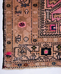 Handmade Vintage Caucasus Eagle Kazak Rug | 189 x 130 cm | 6'2" x 4'3" - Najaf Rugs & Textile