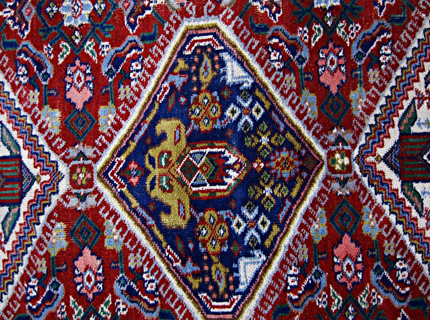 Handmade Vintage Caucasian Kazakh Rug | 196 x 130 cm | 6'5" x 4'3" - Najaf Rugs & Textile