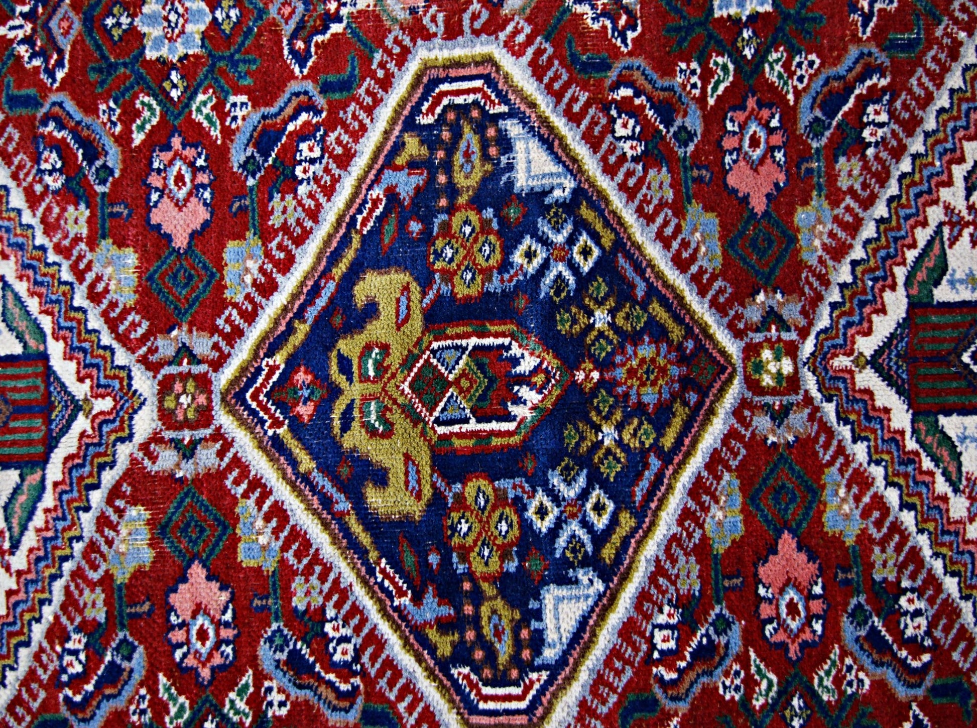 Handmade Vintage Caucasian Kazakh Rug | 196 x 130 cm | 6'5" x 4'3" - Najaf Rugs & Textile