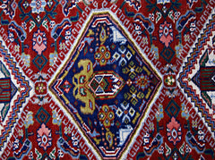 Handmade Vintage Caucasian Kazakh Rug | 196 x 130 cm | 6'5" x 4'3" - Najaf Rugs & Textile
