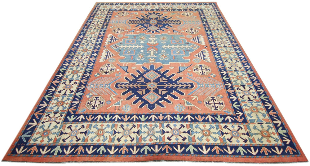 Vintage Caucasian Kazak Rug