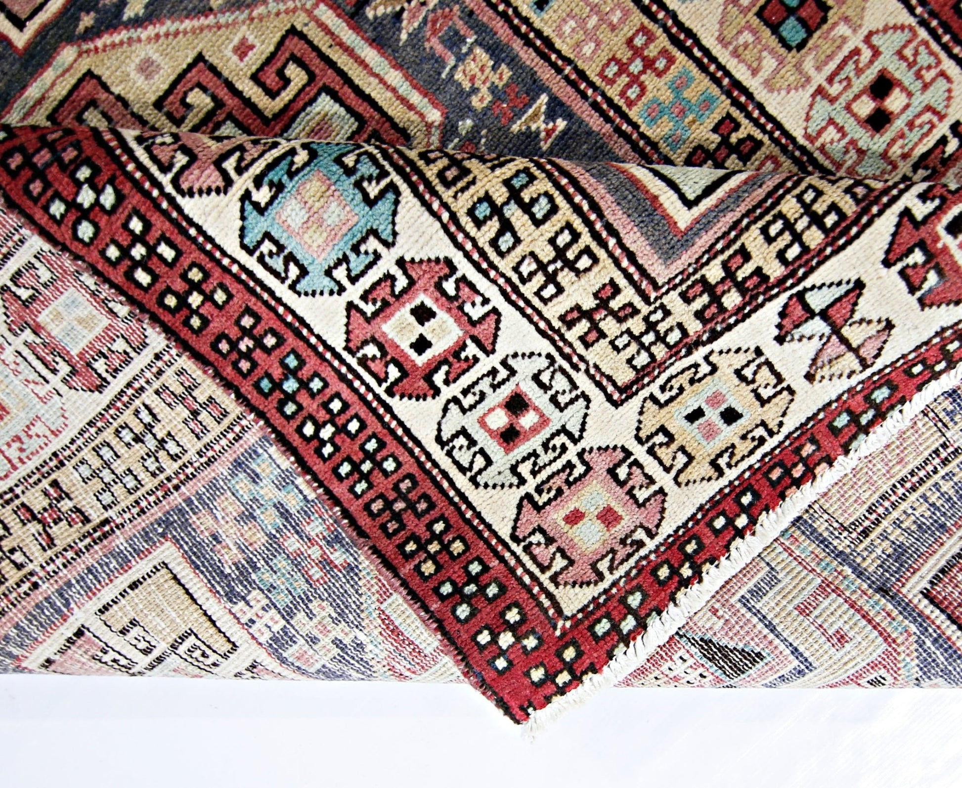 Handmade Vintage Persian Hallway Runner | 306 x 97 cm | 10'1" x 3'2" - Najaf Rugs & Textile