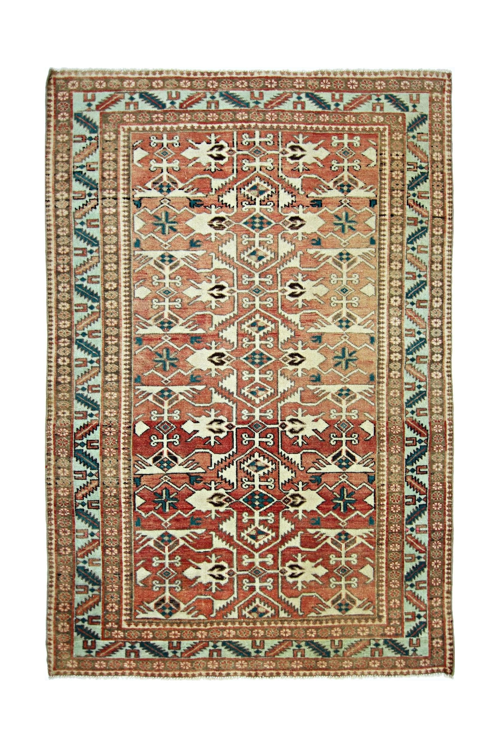 Vintage Caucasian Kuba Rug