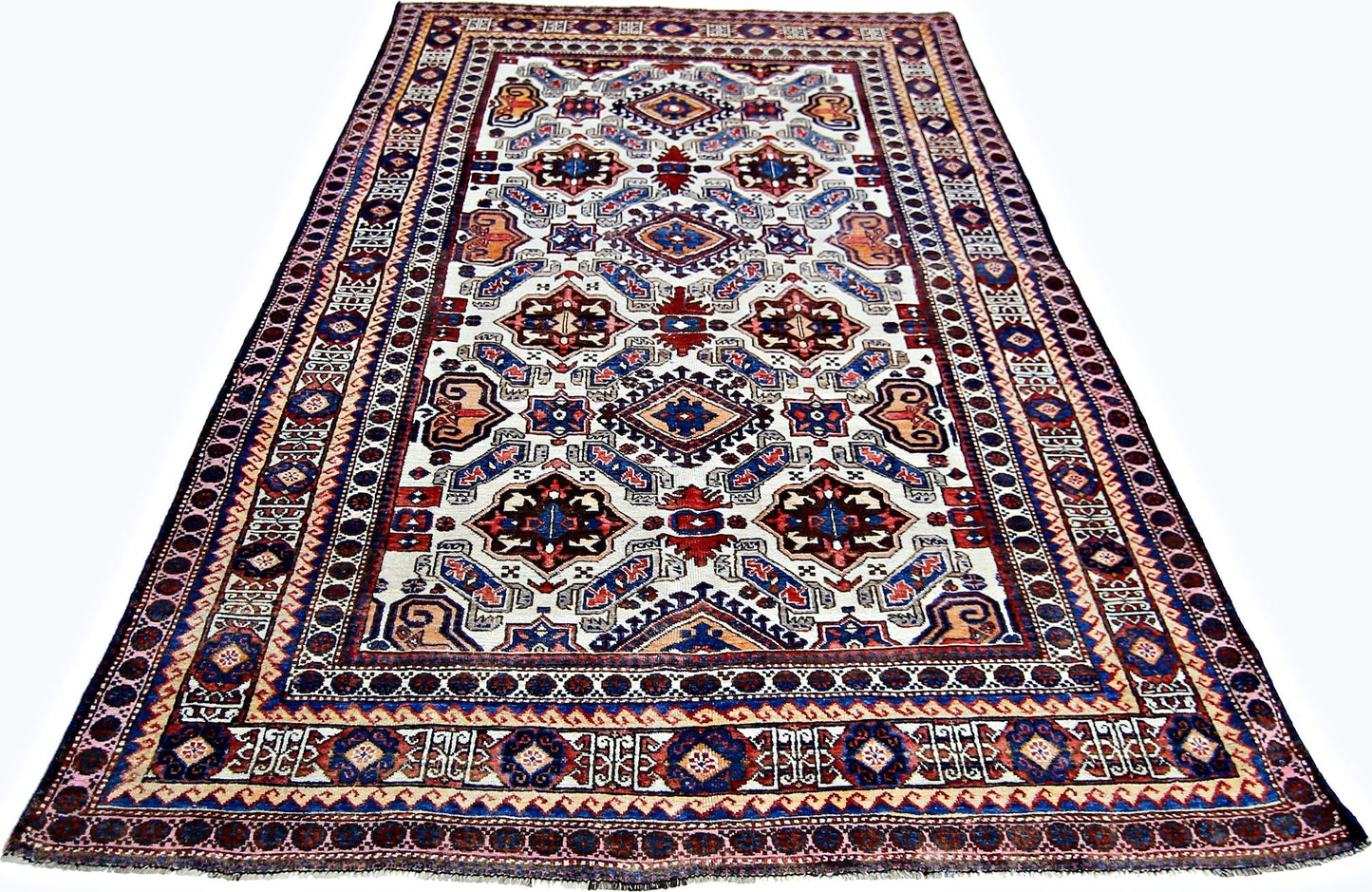 Handmade Tribal Afghan Balouch Rug | 256 x 155 cm | 8'5" x 5'1" - Najaf Rugs & Textile