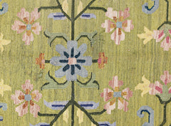 Handmade Vintage Floral Indian Kilim | 223 x 157 cm | 7'4" x 5'2" - Najaf Rugs & Textile