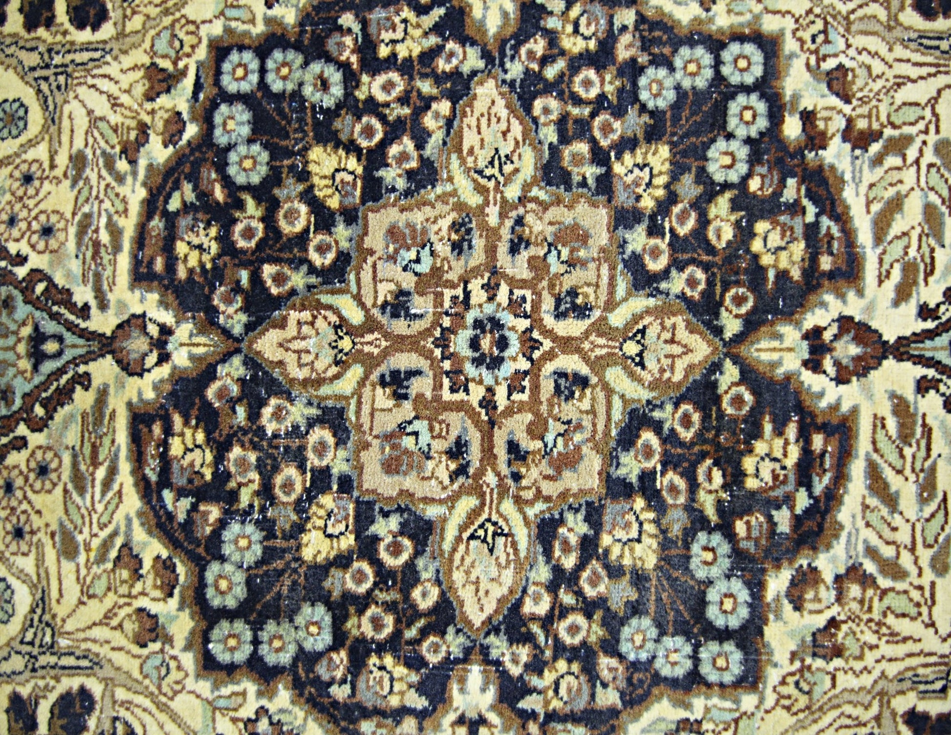 Handmade Vintage Pakistani Rug | 150 x 93 cm | 4'11" x 3' - Najaf Rugs & Textile