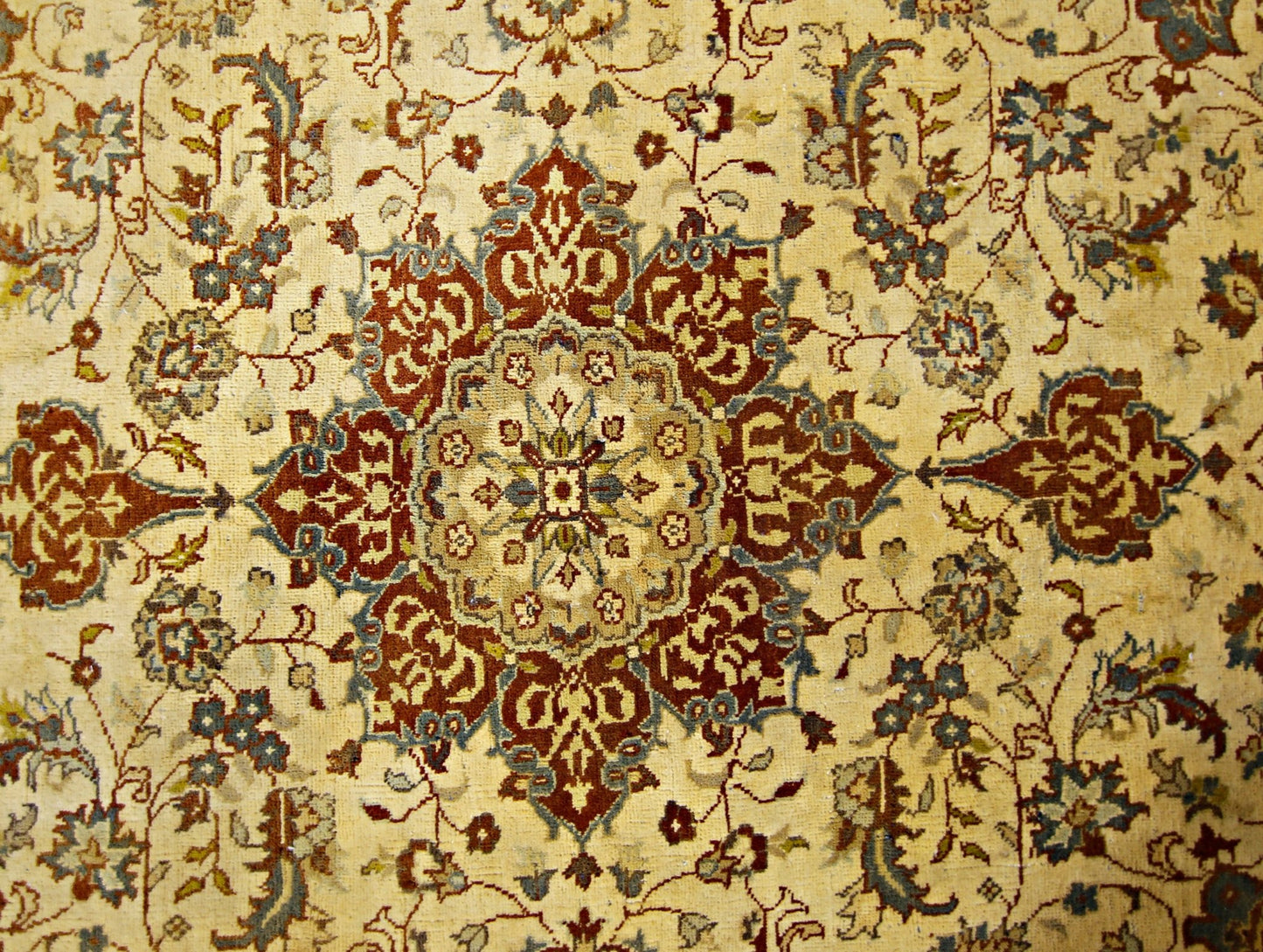 Handmade Vintage Persian Kashan Rug | 155 x 99 cm | 5'1" x 3'3" - Najaf Rugs & Textile
