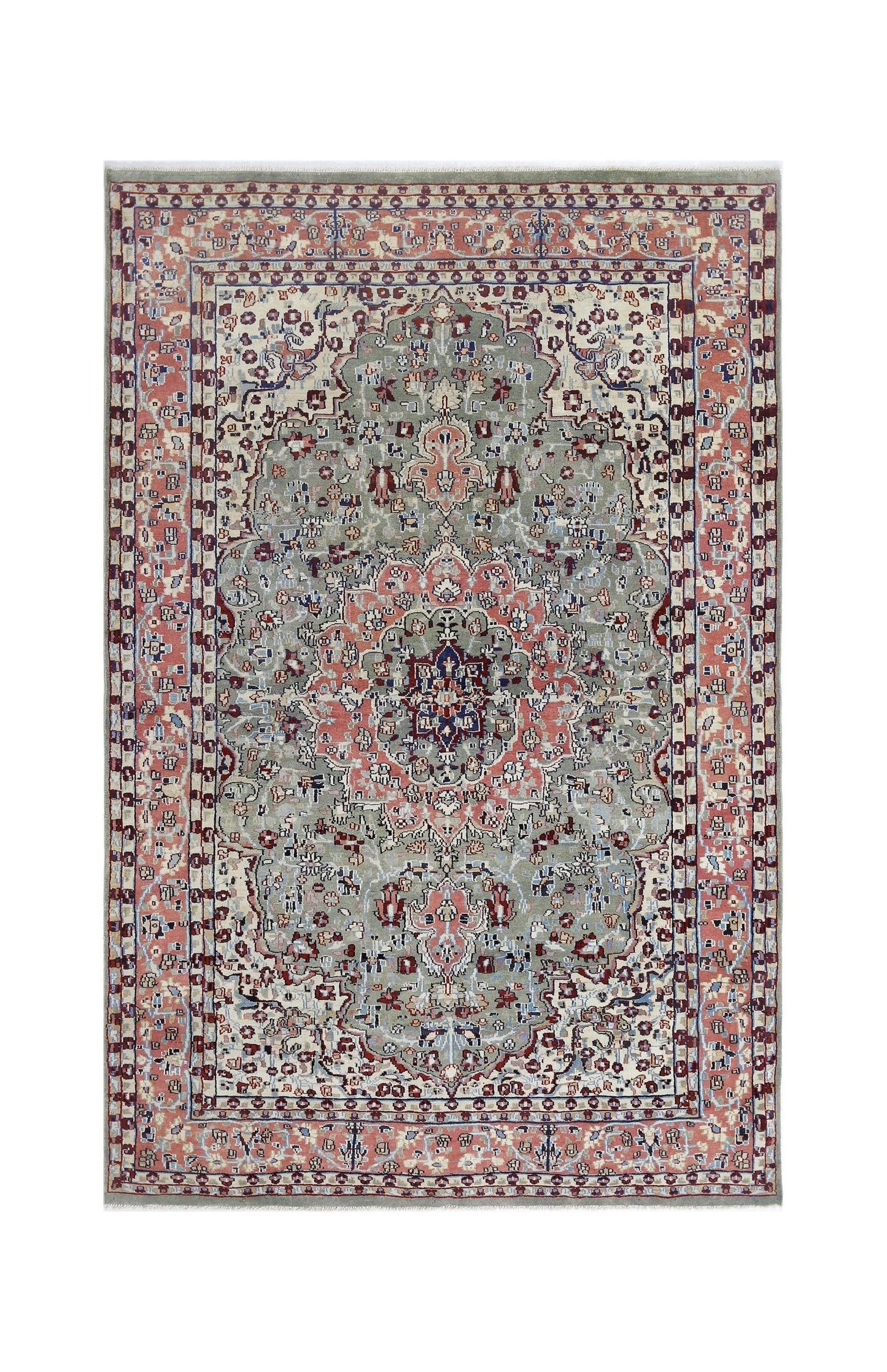 Handmade Traditional Pakistani Rug | 194 x 125 cm | 6'4" x 4'1" - Najaf Rugs & Textile