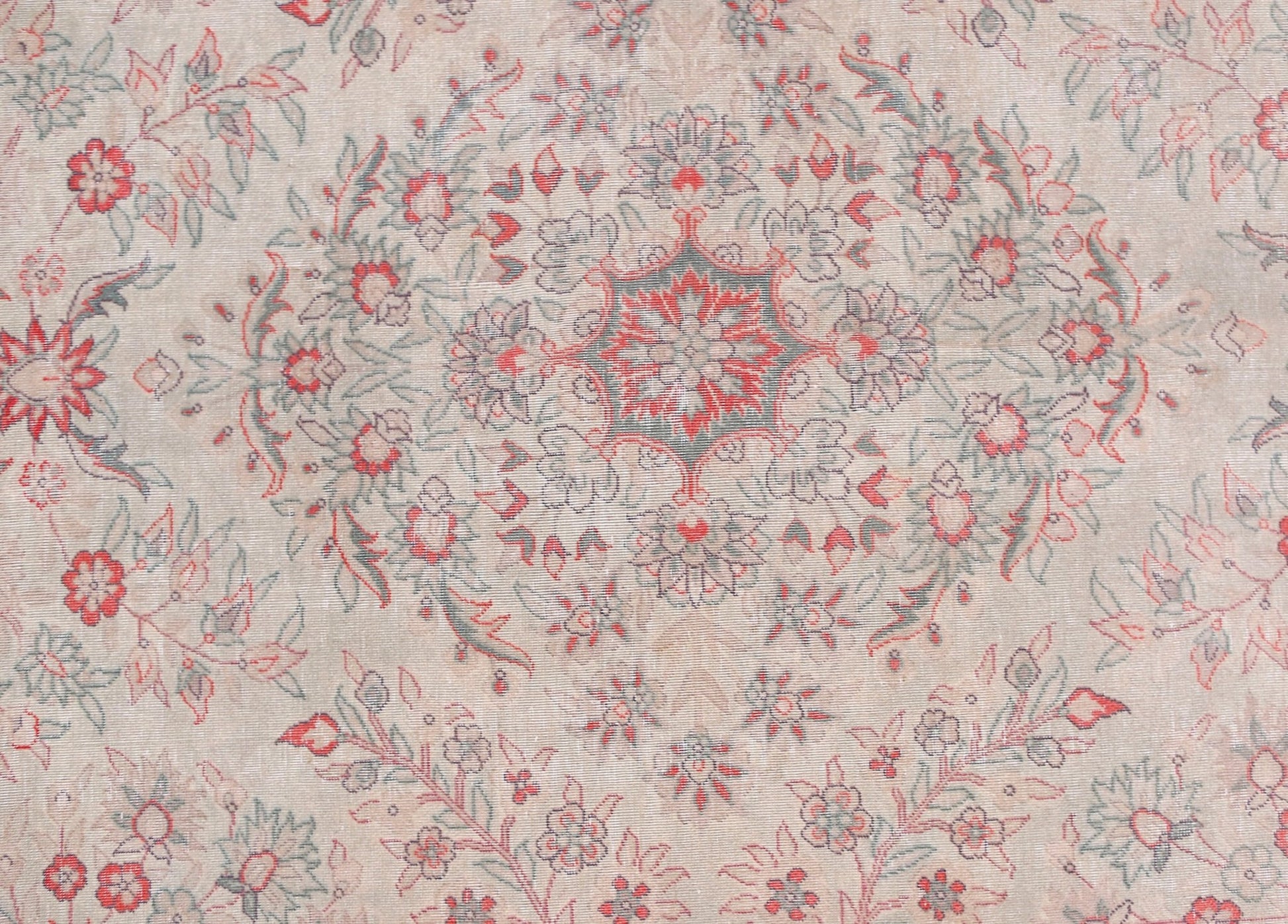 Handmade Vintage Traditional Pakistani Rug | 370 x 273 cm | 12'2" x 9' - Najaf Rugs & Textile