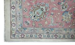 Handmade Vintage Traditional Pakistani Rug | 372 x 277 cm | 12'2" x 9'1" - Najaf Rugs & Textile
