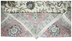 Handmade Vintage Traditional Pakistani Rug | 372 x 277 cm | 12'2" x 9'1" - Najaf Rugs & Textile