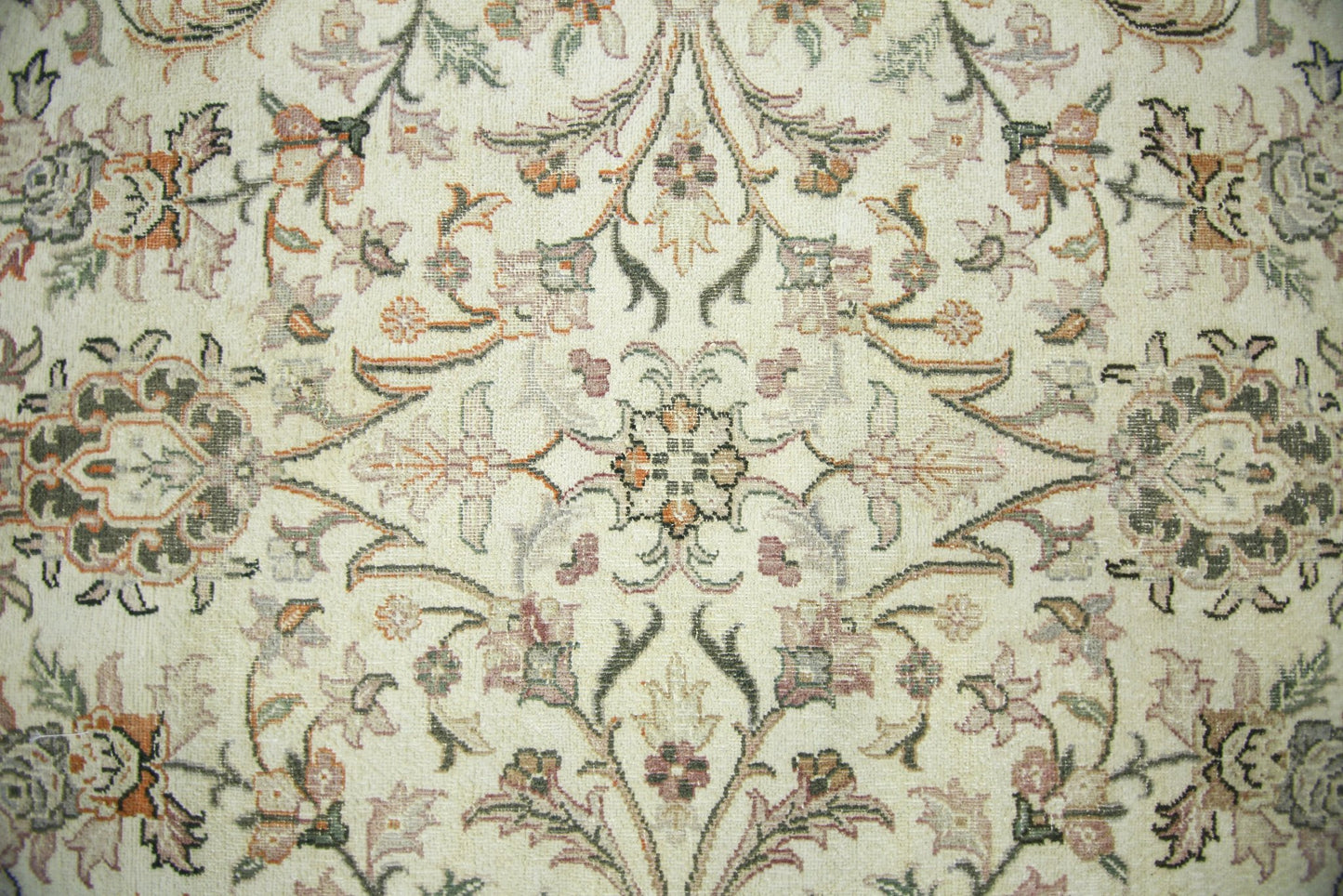 Handmade Vintage Traditional Pakistani Rug | 389 x 292 cm | 12'9" x 9'7" - Najaf Rugs & Textile