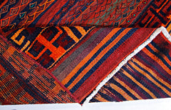 Handmade Tribal Patchwork Rug | 190 x 98 cm | 6'3" x 3'2" - Najaf Rugs & Textile