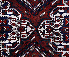 Handmade Vintage Persian Afshar Rug | 188 x 157 cm | 6'2" x 5'2" - Najaf Rugs & Textile