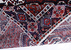 Handmade Vintage Persian Afshar Rug | 188 x 157 cm | 6'2" x 5'2" - Najaf Rugs & Textile