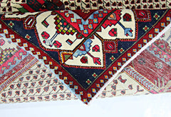 Handmade Vintage Persian Afshar Rug | 197 x 129 cm | 6'6" x 4'3" - Najaf Rugs & Textile