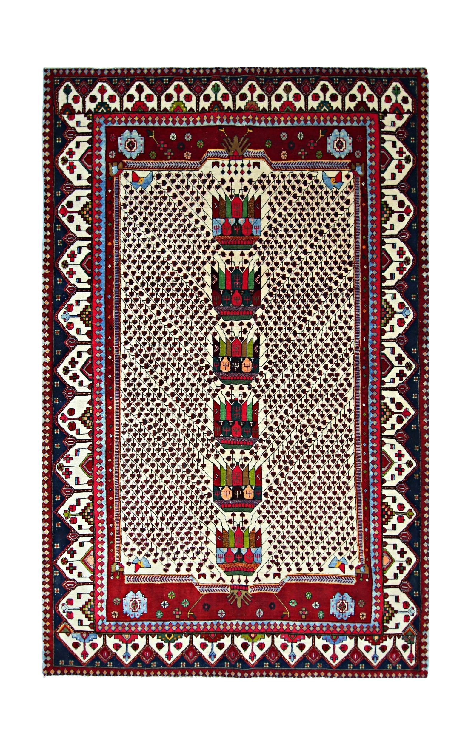 Vintage Persian Afshar Rug