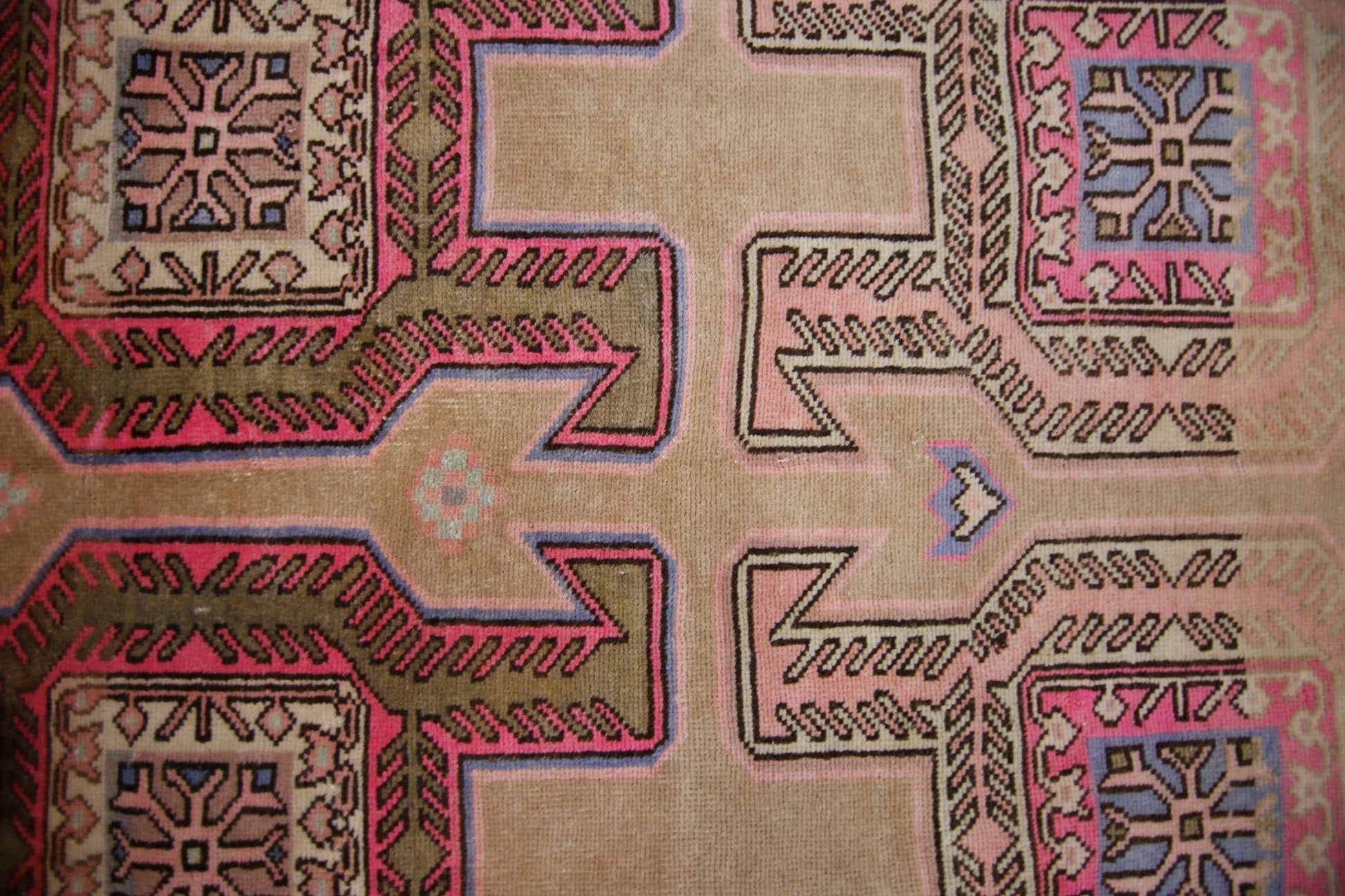 Handmade Vintage Persian Ardebil Rug | 226 x 116 cm | 7'5" x 3'10" - Najaf Rugs & Textile
