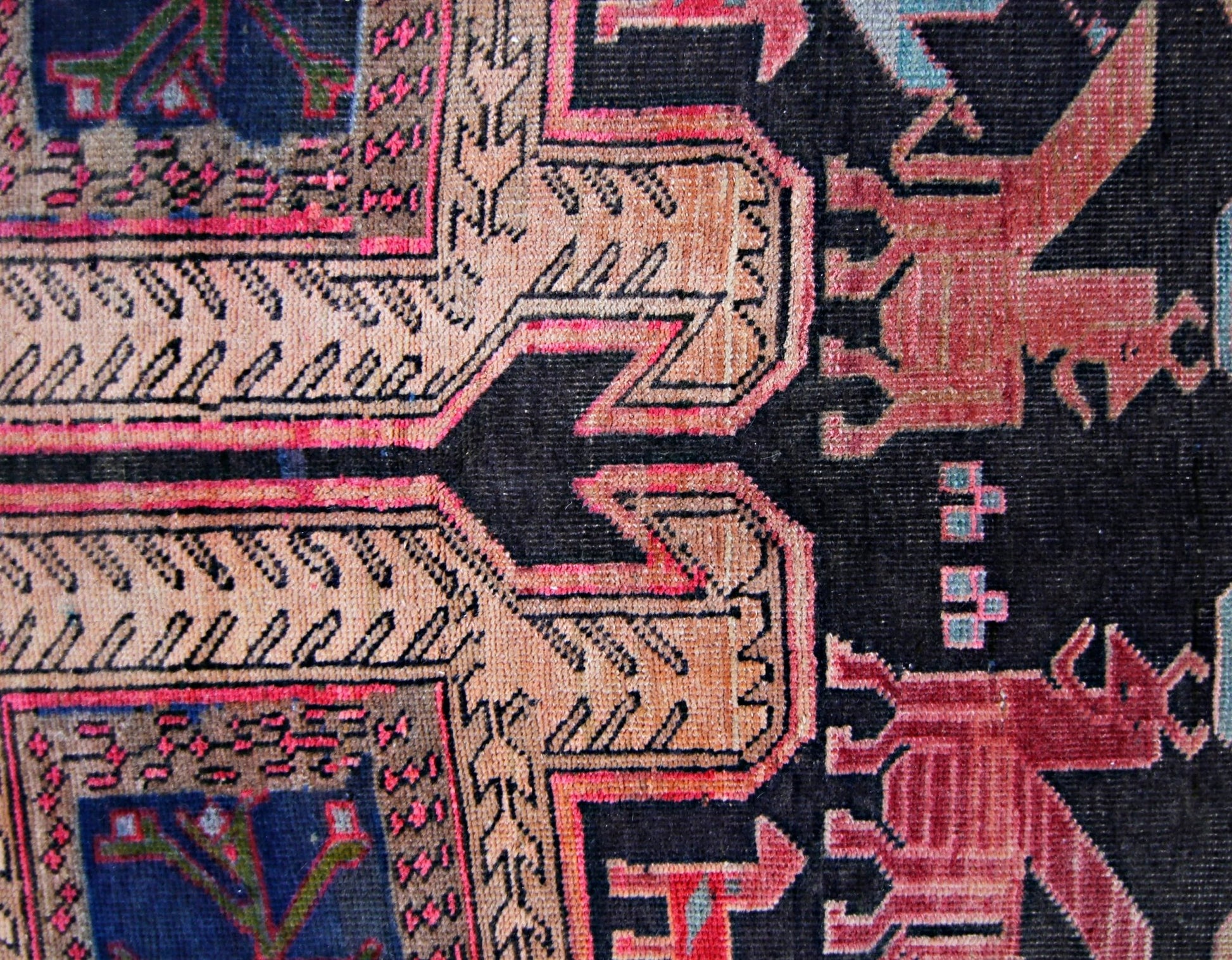 Handmade Vintage Persian Ardebil Rug | 289 x 144 cm | 9'6" x 4'9" - Najaf Rugs & Textile