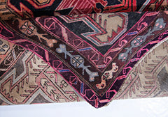 Handmade Vintage Persian Ardebil Rug | 289 x 144 cm | 9'6" x 4'9" - Najaf Rugs & Textile