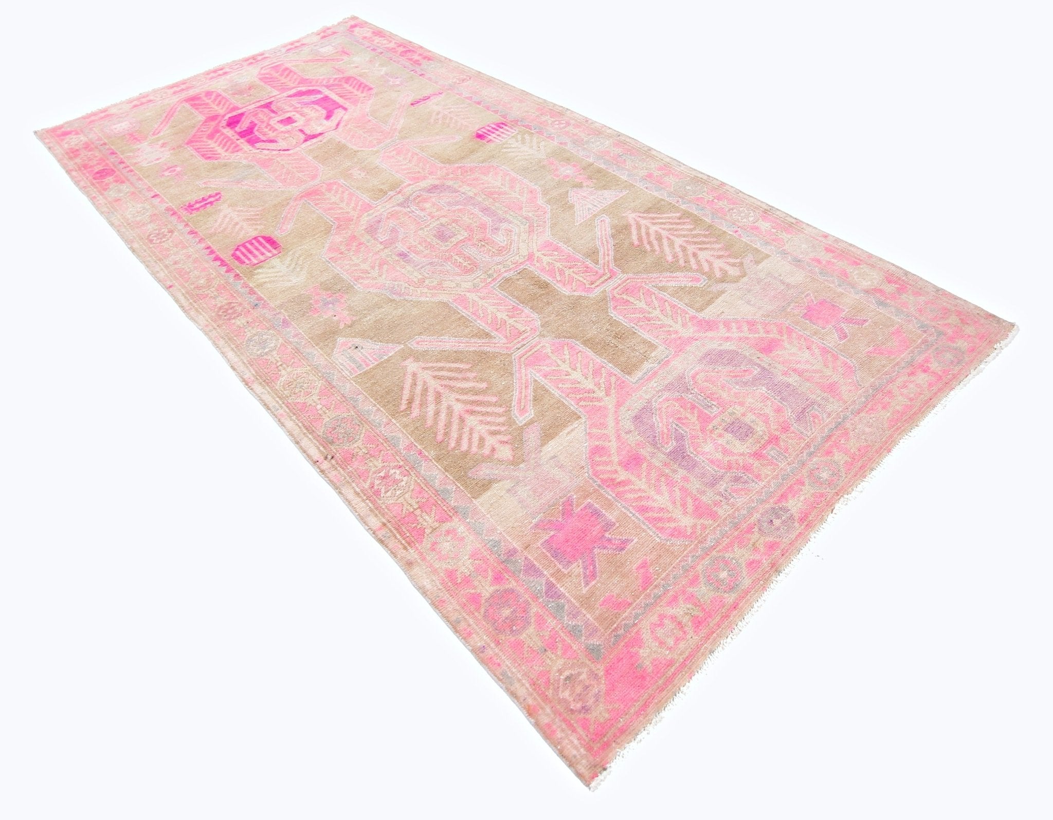 Handmade Vintage Persian Ardebil Rug | 296 x 147 cm | 9'9" x 4'10" - Najaf Rugs & Textile