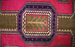 Handmade Vintage Persian Ardebil Rug | 299 x 134 cm | 9'10" x 4'5" - Najaf Rugs & Textile