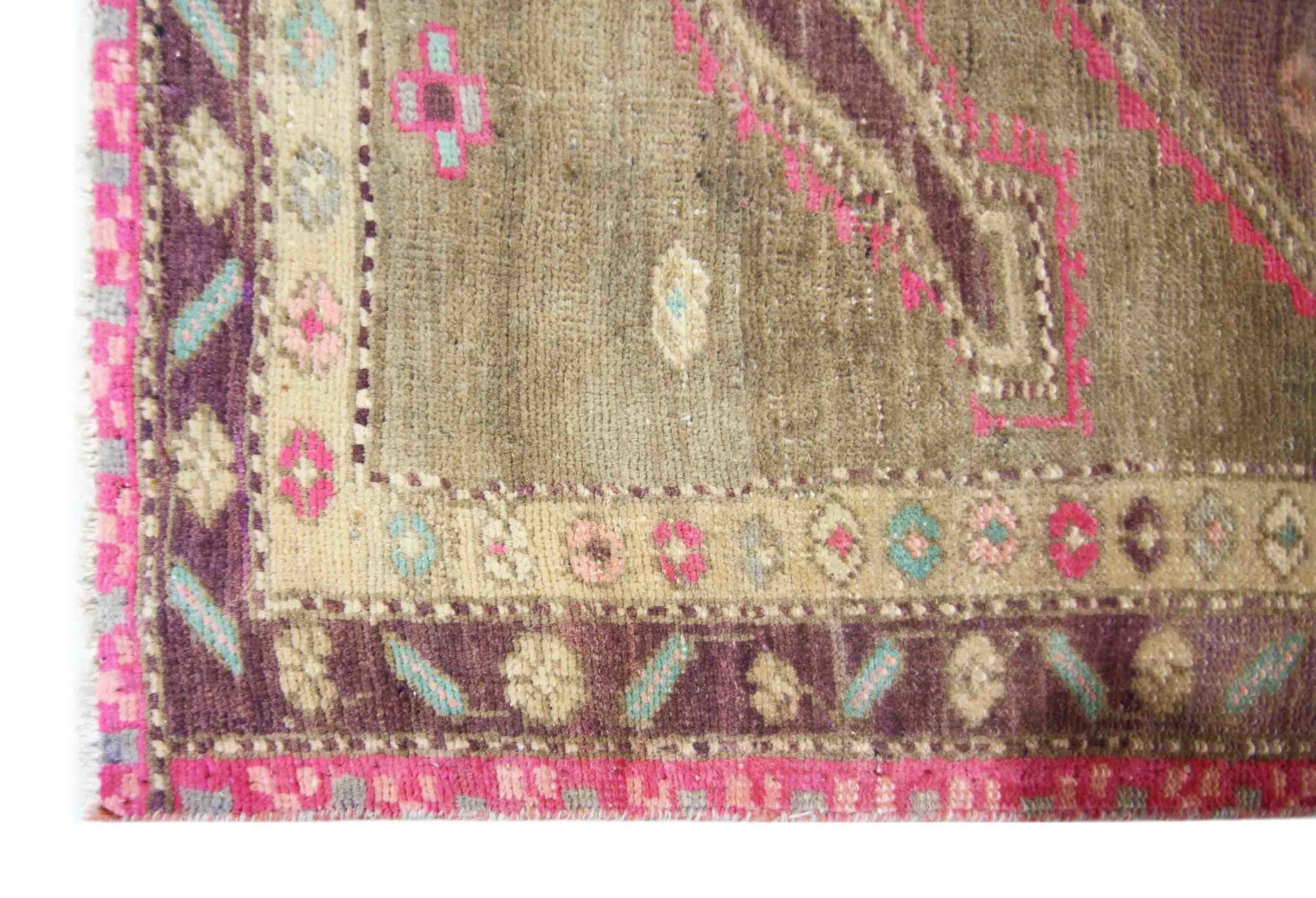 Handmade Vintage Persian Ardebil Rug | 301 x 140 cm | 9'10" x 4'7" - Najaf Rugs & Textile