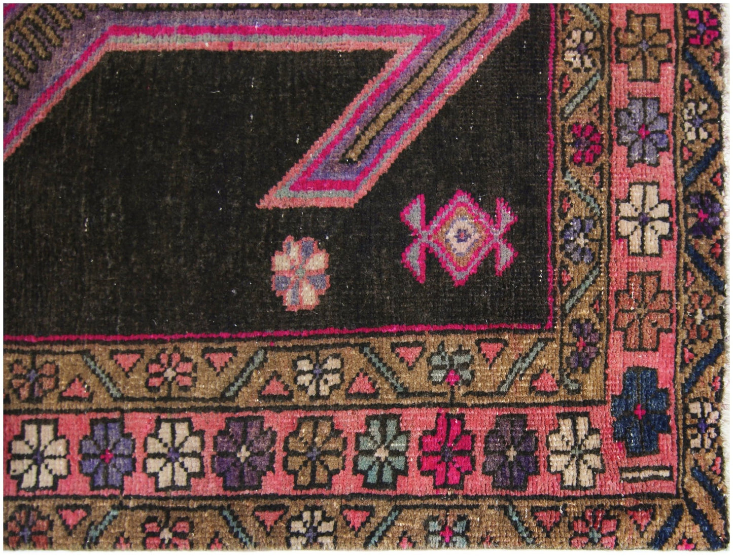 Handmade Vintage Persian Ardebil Hallway Runner | 281 x 107 cm | 9'3" x 3'6" - Najaf Rugs & Textile