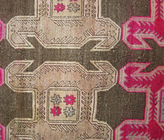Handmade Vintage Persian Ardebil Hallway Runner | 296 x 120 cm | 9'9" x 3'11" - Najaf Rugs & Textile