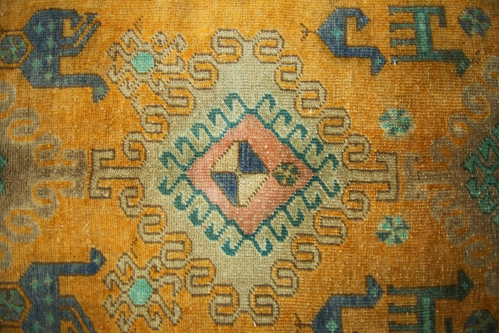 Handmade Vintage Persian Hallway Runner | 316 x 90 cm | 10'4" x 2'11" - Najaf Rugs & Textile