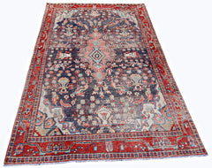 Handmade Vintage Persian Rug | 209 x 136 cm | 6'10" x 4'5" - Najaf Rugs & Textile